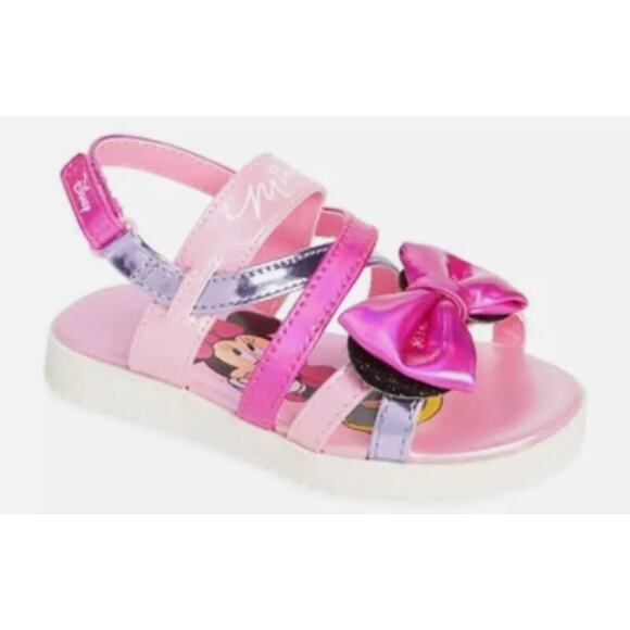 Tucker Tate X DISNEY Minnie Mouse Bow Strappy Sandal Toddler Girls Size 11M NEW! - Picture 1 of 10